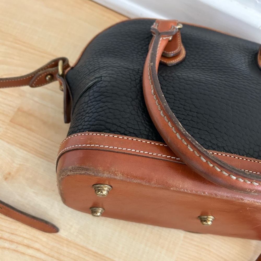 Vintage Dooney & Bourke Domed All Wear Leather Purse Norfolk Satchel Collection - Picture 6 of 13